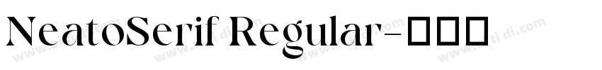NeatoSerif Regular字体转换
